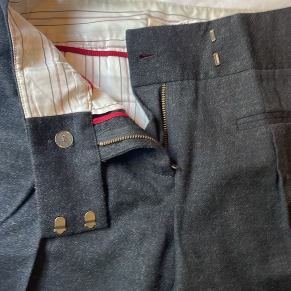 Diane von Furstenberg Midrise Flared Grey Wool Pants - Picture 5 of 15